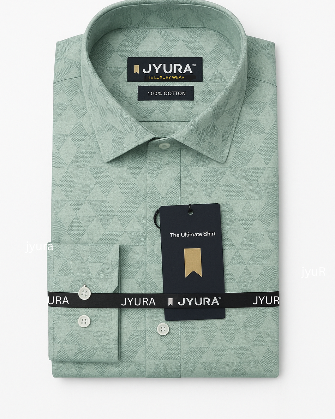 100% cotton printed green