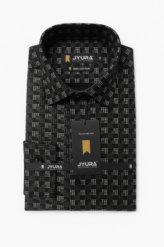 100% cotton printed black